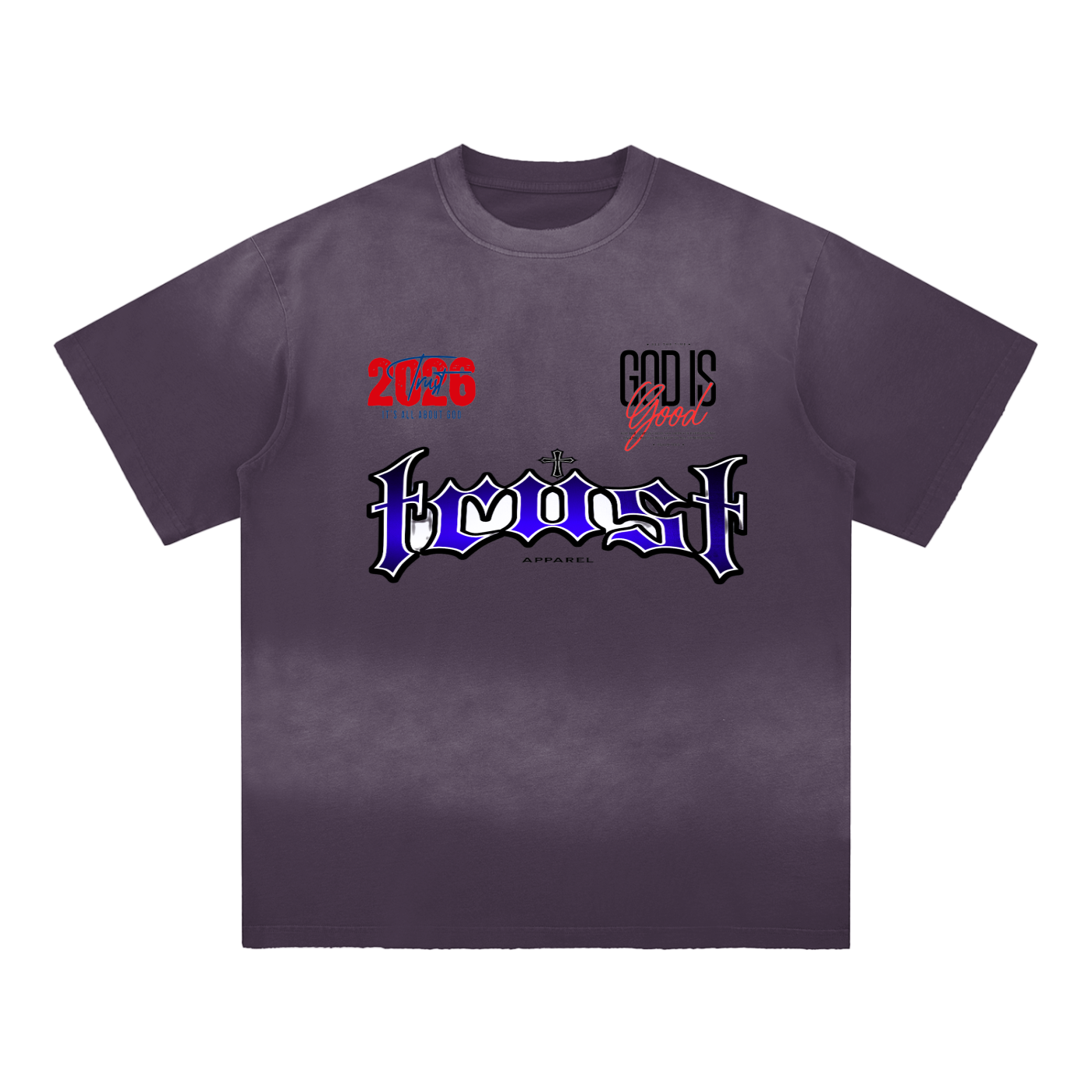 TRUST_Sun Fade Hand-Frayed Cotton T-Shirt