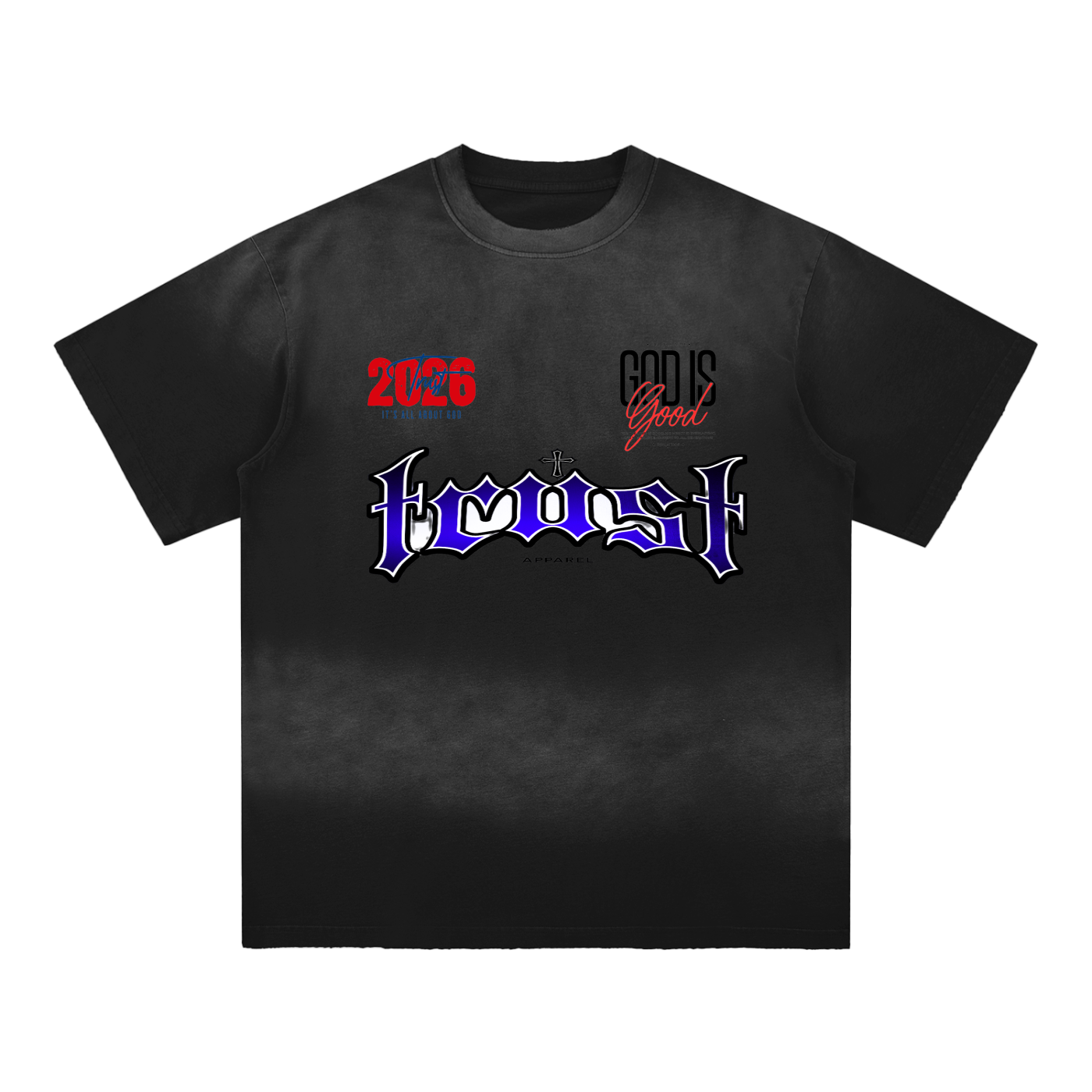 TRUST_Sun Fade Hand-Frayed Cotton T-Shirt