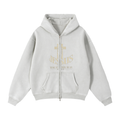TRust_Zip-Through Boxy Fleece Hoodie