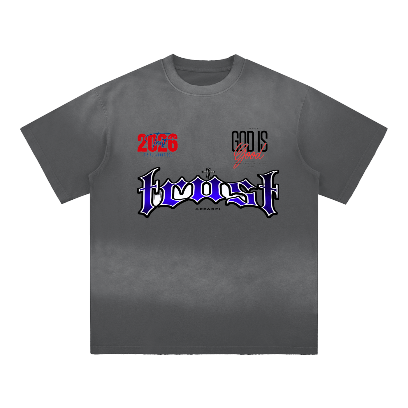 TRUST_Sun Fade Hand-Frayed Cotton T-Shirt