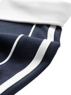 Contrast Collar Short-Sleeve Polo Shirt